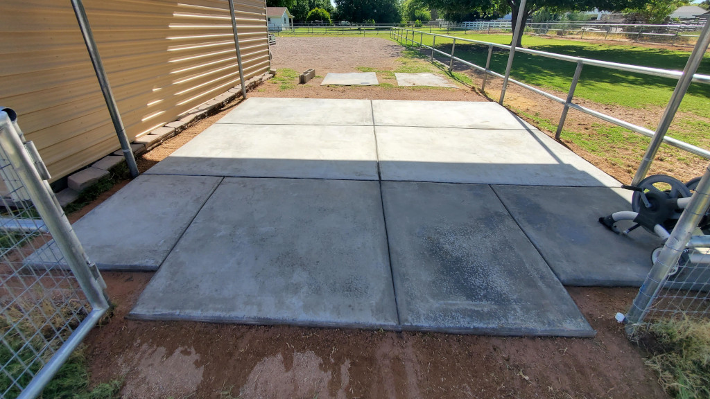 Completed concrete slab by Cornerstone Concrete